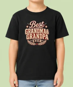 Pretty Grandparents Day Best Ever Vintage Vector Kids T-Shirt