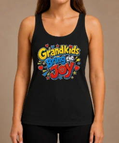 Pretty Grandparents Day Grandkids Bring The Joy Pop Art Tank Top