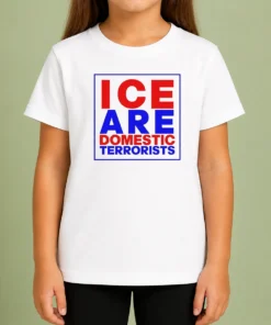 Pretty ICE Are Domestic Terrorists Kids T-Shirt