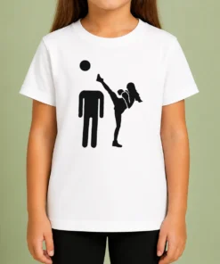 Pretty Kick Him Funny Kids T-Shirt