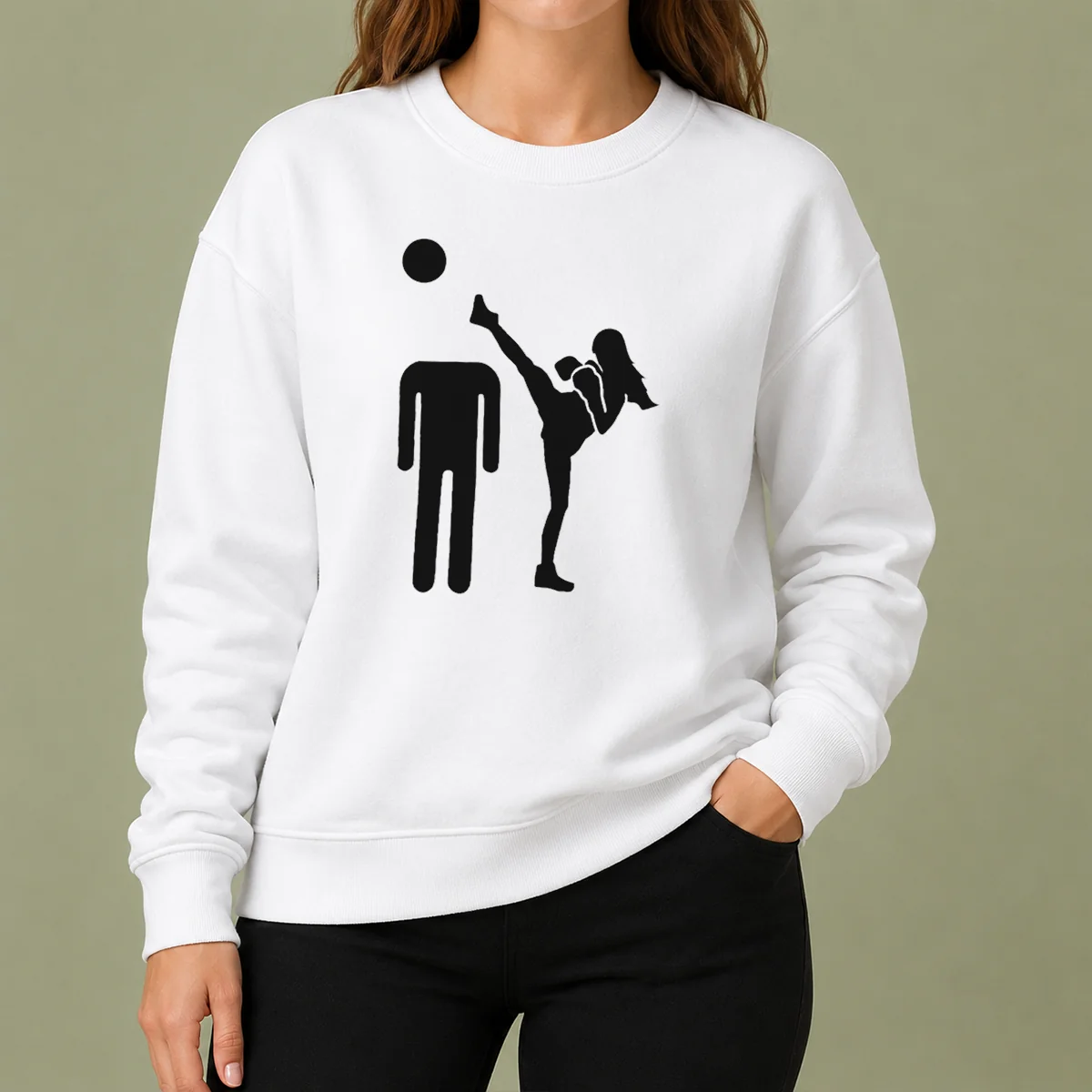 Pretty Kick Him Funny Sweater