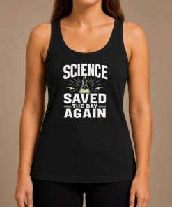 Pretty Official Science Saved The Day Again Geek Tank Top