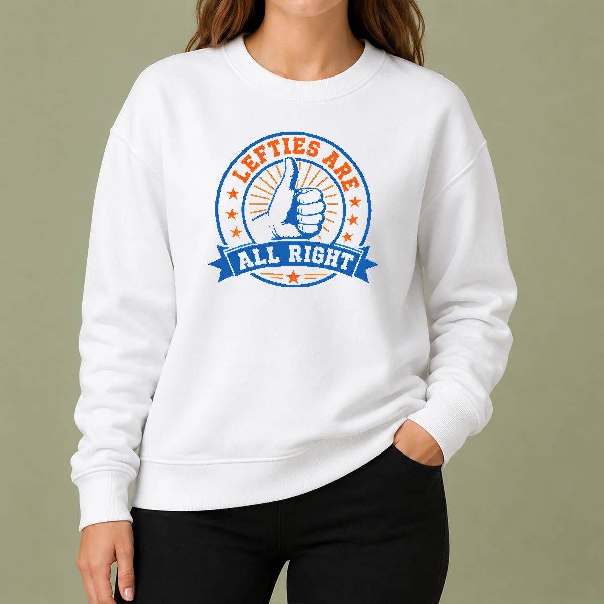 Pretty Original Lefties ARE ALL RIGHT Sweater