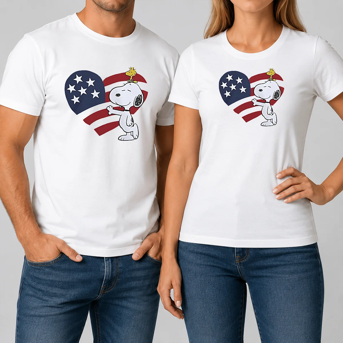Pretty Snoopy And Woodstock American Flag Shirt Pretty Snoopy And Woodstock American Flag Shirt