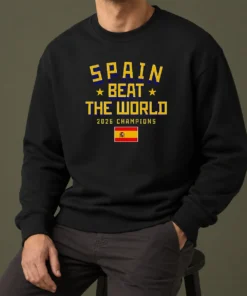 Pretty Spain Beat The World 2026 Champions Soccer Sweater