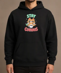 Pretty Stay Curious Science Cat Chemistry Laboratory Hoodie