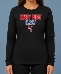 Pretty United States Men National Soccer Team USMNT Why Not US Soccer Ball Eagle Long Sleeve Shirt