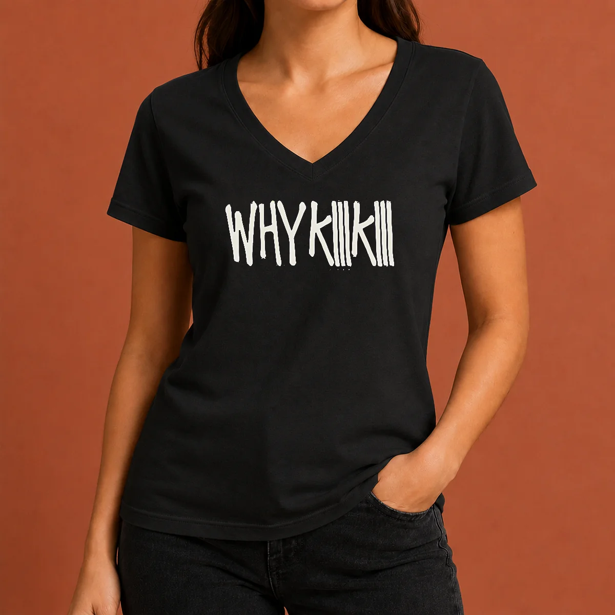 Pretty Why Kiiikiii V-Neck Shirt Pretty Why Kiiikiii V-Neck Shirt