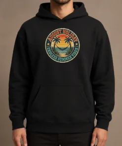 Top Awesome August Holiday Vintage Badge Summer Escape Hoodie