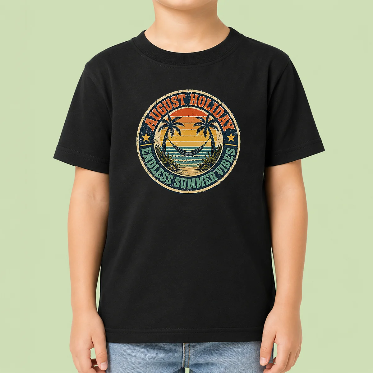 Top Awesome August Holiday Vintage Badge Summer Escape Shirt - Image 9