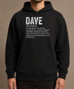 Top Awesome Personalized Definition Funny Dave Geek Hoodie