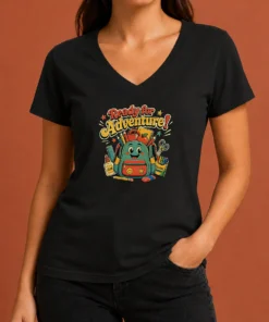 Top Back To School Adventure Vintage V-Neck Shirt