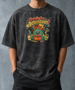 Top Back To School Adventure Vintage Washed T-Shirt