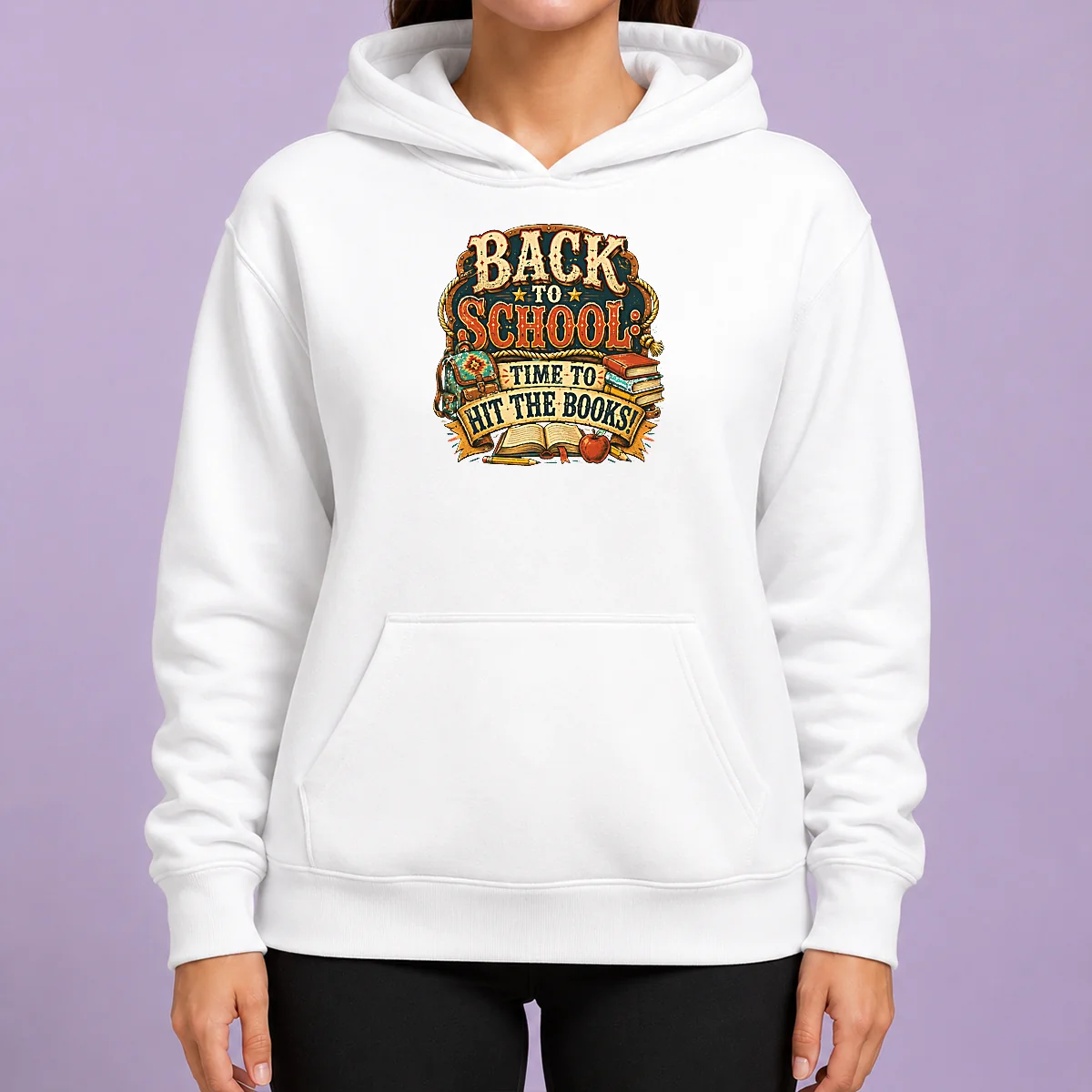Top Back To School Excitement Western Vintage Hoodie