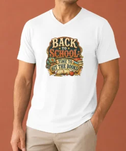 Top Back To School Excitement Western Vintage V-Neck Shirt
