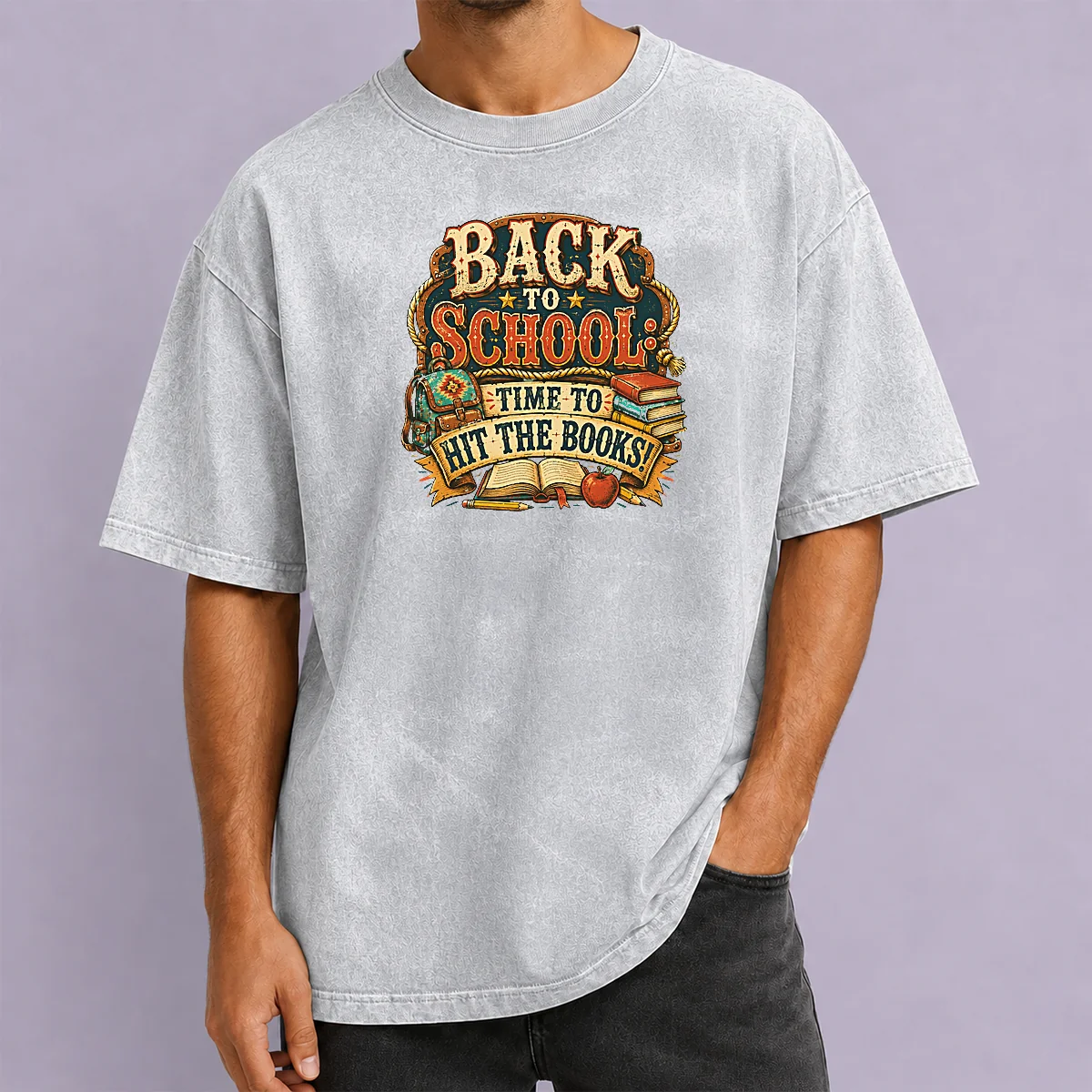 Top Back To School Excitement Western Vintage Washed T-Shirt