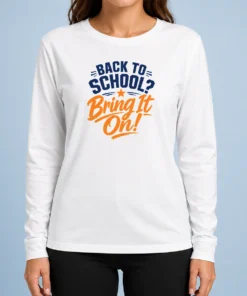 Top Back To School Motivational Vector Students And Teacher Long Sleeve Shirt