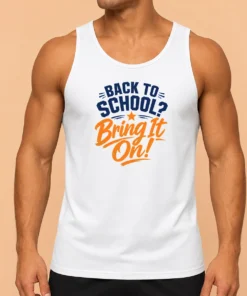 Top Back To School Motivational Vector Students And Teacher Tank Top
