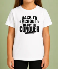 Top Back To School Ready To Conquer Minimalist Kids T-Shirt