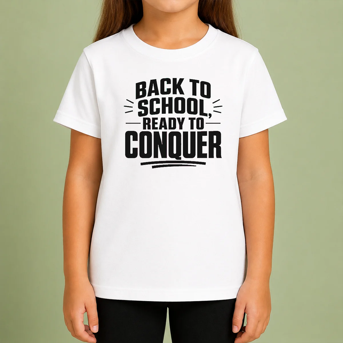 Top Back To School Ready To Conquer Minimalist Kids T-Shirt