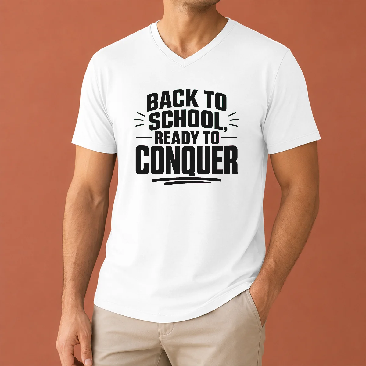 Top Back To School Ready To V-Neck Shirt Top Back To School Ready To V-Neck Shirt
