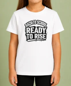 Top Back To School Stencil Tee With Motivational Hope Slogan Kids T-Shirt