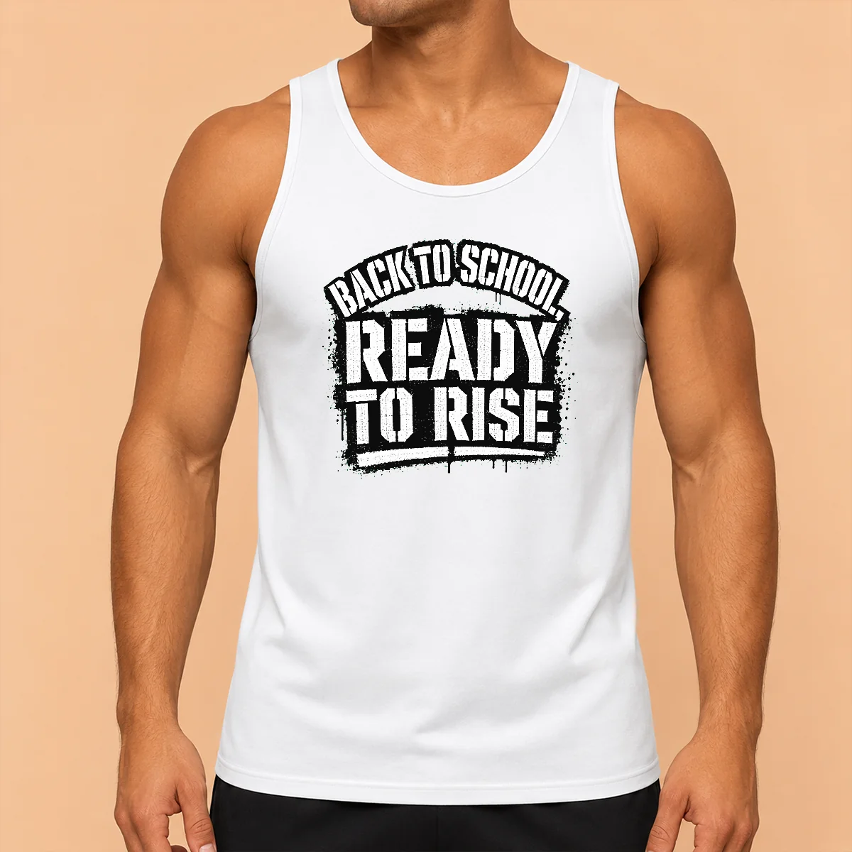 Top Back To School Stencil Tee With Motivational Hope Slogan Tank Top