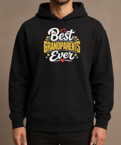 Top Best Grandparents Ever Silhouette Hoodie