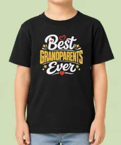 Top Best Grandparents Ever Silhouette Kids T-Shirt