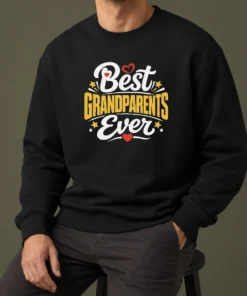Top Best Grandparents Ever Silhouette Sweater