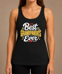Top Best Grandparents Ever Silhouette Tank Top