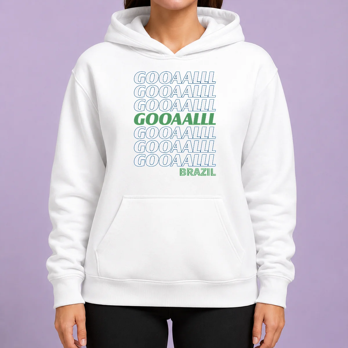 Top Brazil Soccer Fan Gear Gooaaalll Hoodie