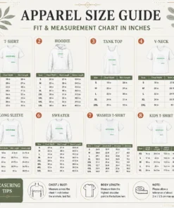 Size chart for Top Brazil Soccer Fan Gear Gooaaalll showing measurements in inches and centimeters