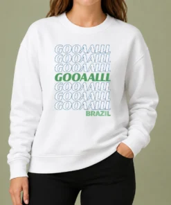 Top Brazil Soccer Fan Gear Gooaaalll Sweater