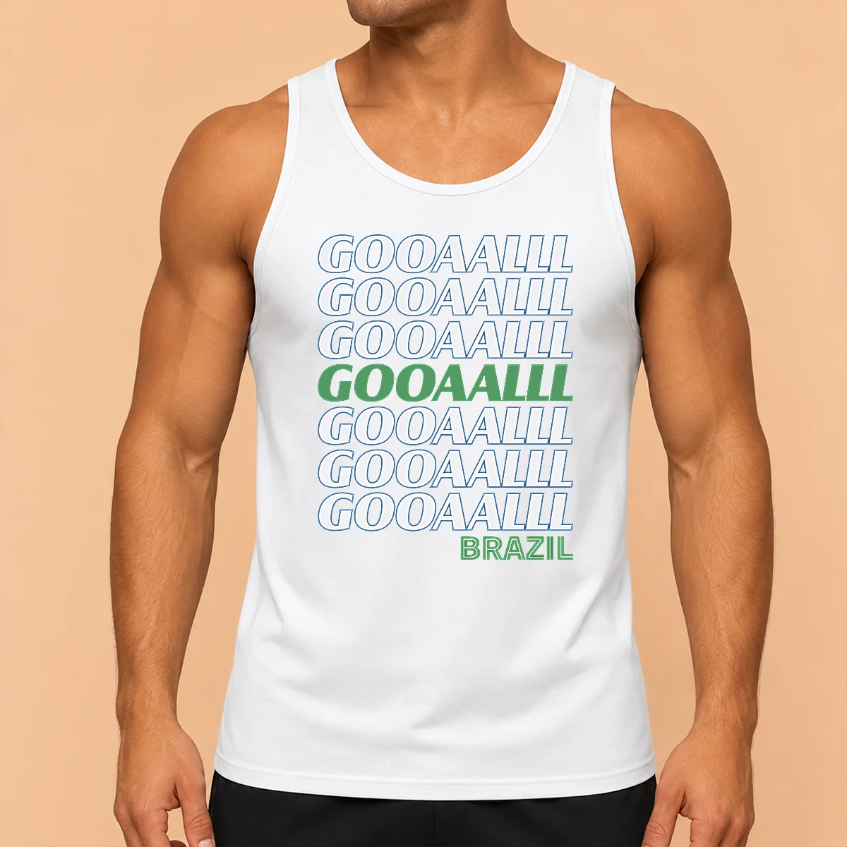 Top Brazil Soccer Fan Gear Gooaaalll Tank Top