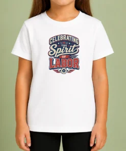 Top Funny Labour Day Vintage Celebrating The Spirit Of Labor Kids T-Shirt