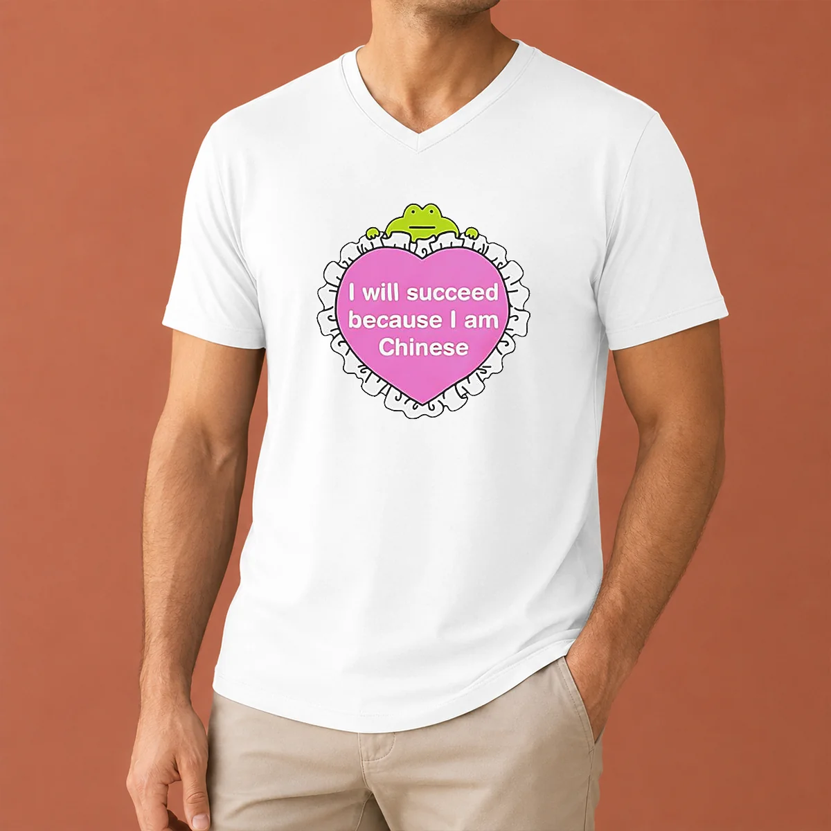 Top I Will Succeed Because I V-Neck Shirt Top I Will Succeed Because I V-Neck Shirt