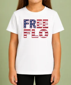 Top Patriotic USA Flag Stars And Stripes Typography Kids T-Shirt