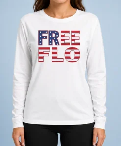 Top Patriotic USA Flag Stars And Stripes Typography Long Sleeve Shirt