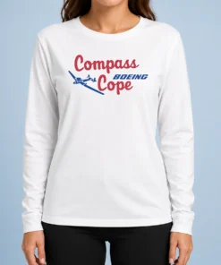 Top Pretty Boeing Compass Cope Aviation Military Aircraft Long Sleeve Shirt