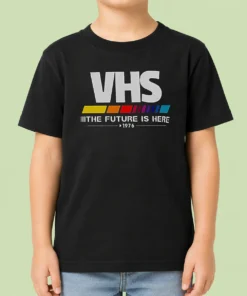 Top Pretty VHS The Future Is Here Kids T-Shirt