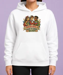 Awesome Good Back To School Squad Goals Retro Distressed Hoodie