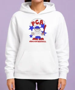 Awesome PCA Chicago Baseball Character Shirt With Pinstripe Uniform And Baseball Bat Hoodie