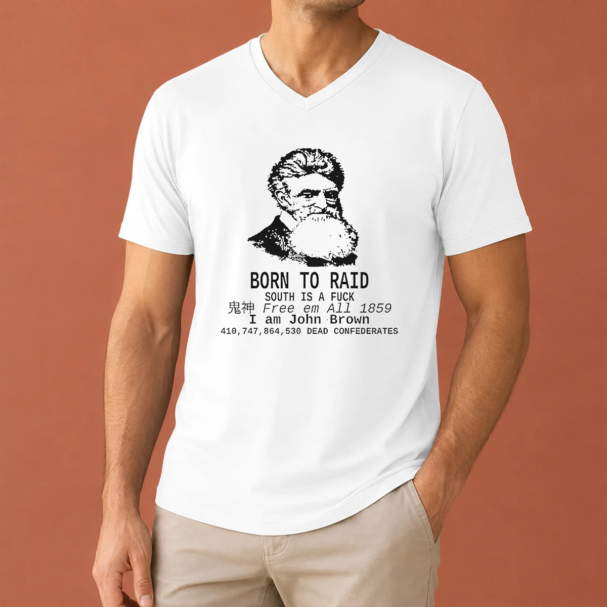 Awesome Top John Brown Born To V-Neck Shirt Awesome Top John Brown Born To V-Neck Shirt