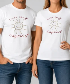 Awesome Top Late Stage Capitalism Smiley Face Political Satire