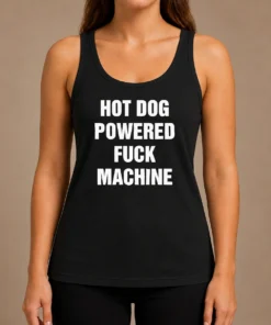 Funny Good Dog Powered Fuck Machine Sarcastic Edgy Tank Top