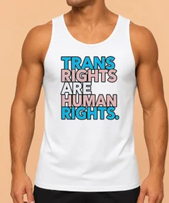 Funny Nice Trans Rights Are Human Rights LGBTQ Pride Tank Top