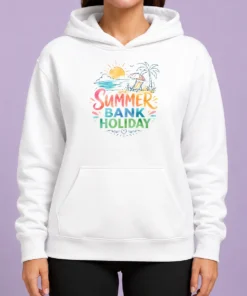 Funny Nice Watercolor Beach Scene Summer Bank Holiday Relax Hoodie