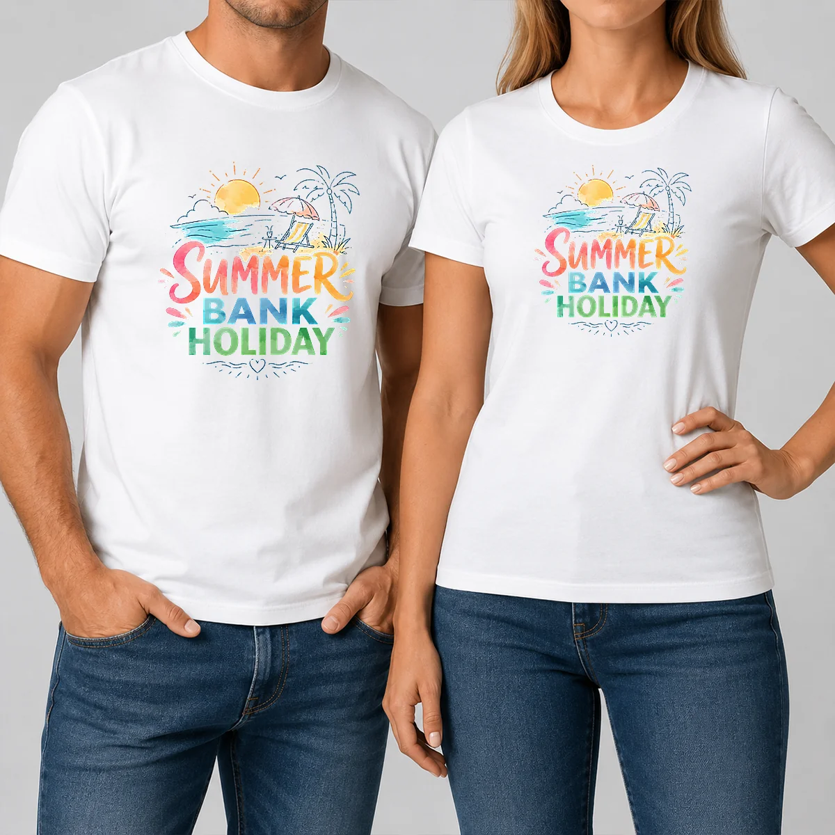 Funny Nice Watercolor Beach Scene Summer Shirt Funny Nice Watercolor Beach Scene Summer Shirt