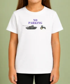 Funny No Parking For Russian Tanks Meme Kids T-Shirt